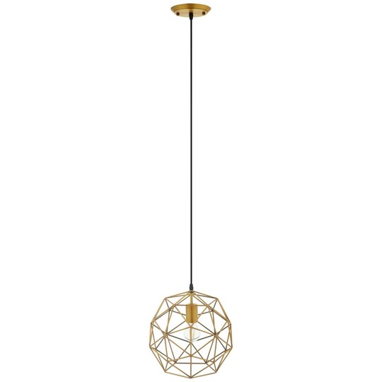 Modway; Modway Rarity Geometric Decagon-Shaped Brass Pendant Light-EEI-2911; Category:Lamps; Image:1